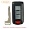 Aks Keys 2008 - 2016 Mitsubishi Lancer Evo Smart Key Shell 4B RS-MITSUBISHI-18 - alternate 2