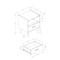Monarch Specialties Accent Table, Side Table, Storage Drawer, Nightstand, Bedroom, Living Room, White, Contemporary I 3666 - alternate 7