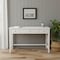 Homeroots 48" White Poplar Solid Wood Writing Desk With Three Drawers 402066 - alternate 7