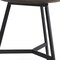 Homeroots 23" Espresso and Black Solid Wood and Metal Tray Table 605380 - alternate 5