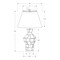 Monarch Specialties Lighting, 28"h, Table Lamp, Grey Resin, Ivory / Cream Shade, Contemporary, Modern I 9936 - alternate 3