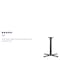 Flash Furniture Restaurant Table X-Base with 3" Dia. Tab, 30 in W, 30 in L, 28 in H, Cast Iron, Iron, Black XU-T3030-GG - alternate 11