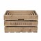 Homeroots Set of Four Brown Solid Wood Crate, 4PK 487672 - alternate 1