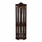 Homeroots Mahogany Scallop Top Lighted Corner Curio Cabinet 401662 - alternate 7