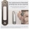 Newhouse Hardware LED Lighted Metal Door Chime Push Button (Satin Nickel), Surface Mount, Wired Doorbell Button BT5SNL - alternate 9
