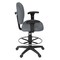 Regency Comfort Series Swivel Fabric Computer Task Chair with Drafting Kit - Black 105-AA-DK-GY - alternate 9