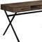 Homeroots 47" Brown and Black Computer Desk With Two Drawers 333544 - alternate 6