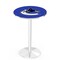 Holland Bar Stool Co 36" Chrome Vancouver Canucks Pub Table, 36" dia. Top L214C3636VanCan - alternate 1