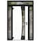 Vdomdoors Aluminum Door Cynex 6116 Black Entry Steel Metal Modern Painted W14+36+14xH80+14 Right Inswing CYNEX6116EXD-OAK-W14+36+14xH80+14-RH-I - alternate 5