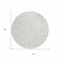 Homeroots 8' Ivory And Taupe Round Geometric Washable Indoor Outdoor Area Rug 614079 - alternate 8