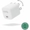 Plugable GaN USB C Charger Block, 30W Portable Charger, Foldable Prongs, Fast Charger for iPhone 15, iPad PS-30C1W - alternate 1