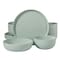 Gibson Home Candy Skies 12 Piece Wheat Straw Melamine Dinnerware Set in Green 750123520M - alternate 1