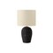 Monarch Specialties Lighting, 17"h, Table Lamp, Black Rattan, Beige Shade, Transitional I 9853 - alternate 1