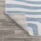 Jonathan Y Maze Abstract Two-Tone Low-Pile Machine-Washable Blue/Cream 2 ft. x 8 ft. Runner Rug WSH309A-28 - alternate 8