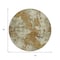 Homeroots 8' Terra Cotta And Beige Round Abstract Washable Indoor Outdoor Area Rug 630713 - alternate 7