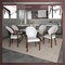 Leisuremod Opaline Series Elegant Wooden Dining Chair in Black Velvet and White OC24BLW - alternate 9