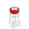 Holland Bar Stool Co 30" 4" Nebraska Cushion Seat, Double-Ring Chrome Swivel Bar Stool L7C130NebrUn - alternate 1