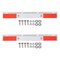 Mytee Products 2PK 24inx3in Universal Mud Flap Hanger Plate for Semi Trucks w/ 3M Reflective Tape, 2PK MUDFLAP-2403-SSx2 - alternate 1