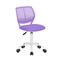 Homeroots Purple and White Adjustable Height Swivel Rolling Office Chair 568067 - alternate 9