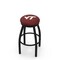 Holland Bar Stool Co 25" Blk Wrinkle Virginia Tech Swivel Bar Stool, Accent Ring L8B2B25VATech - alternate 1