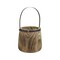 Homeroots Set of Two Natural Wood And Steel Bucket Pot Planters, 2PK 632615 - alternate 7