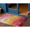 Homeroots 3' X 5' Blush And Pink Striped Washable Indoor Outdoor Area Rug 610871 - alternate 1