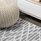 Jonathan Y Ararat High-Low Pile Moroccan Diamond Modern Black/Ivory 2 ft. x 10 ft. Indoor/Outdoor Runner Rug SBH105B-210 - alternate 8