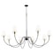 Z-Lite Claudelle 8-Light Chandelier, 65 in W, Matte Black + Modern Gold 4014-65MB-MGLD - alternate 8
