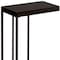 Homeroots 18.25" X 10.25" X 25.25" Cappuccino Particle Board Metal  Accent Table 333019 - alternate 5