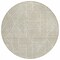 Homeroots 8' Beige And Brown Round Abstract Washable Indoor Outdoor Area Rug 594901 - alternate 8