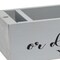 Homeroots 6" Gray Wood Desk Organizer 661198 - alternate 5