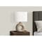Monarch Specialties Lighting, 24"h, Table Lamp, Brown Ceramic, Ivory / Cream Shade, Contemporary, Modern I 9669 - alternate 4