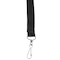 Sicurix Recycled PET Lanyard, Flat Style, J Hook, Black, 12PK 69514 - alternate 6