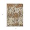 Homeroots 5' X 8' Copper Gold And Ivory Striped Washable Indoor Outdoor Area Rug 596663 - alternate 7