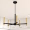 Vaxcel Damen 5 Light Black and Brass Contemporary Candle Chandelier H0267 - alternate 7