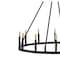 Jonathan Y Oberto 36" 12-Light Iron Classic Industrial Ring LED Chandelier, Oil Rubbed Bronze JYL7497A - alternate 11