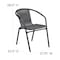 Flash Furniture Lila  Gray Rattan Indoor-Outdoor Restaurant Stack Chair, PK4 4-TLH-037-GY-GG - alternate 10