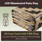 Pure Garden Outdoor Patio Rug w/ LED Lights 8x10 Outdoor Rug Plastic Straw Patio Mat Outdoor Waterproof Carpet 50-LG1491 - alternate 8