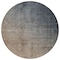 Homeroots 8' Taupe And Gray Round Ombre Washable Indoor Outdoor Area Rug 563705 - alternate 9