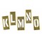 C.H. Hanson 3" Brass Interlocking Stencil Letters, 33 Piece Set 10033 - alternate 9