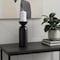 Homeroots 13" Black Metal Tabletop Pillar Candle Holder 608411 - alternate 5