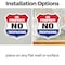 Signmission No Trespassing Shield Sign U.S. Property, 4 inch X 4 inch, Vinyl Decal, 2PK SHI-D-2PACK-4-411 - alternate 5