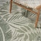Homeroots 6' X 9' Ivory And Green Palm Leaf Indoor Outdoor Area Rug 550177 - alternate 9