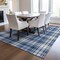 Homeroots 8' X 10' Navy Blue And Ivory Plaid Washable Indoor Outdoor Area Rug 597120 - alternate 9