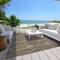 Homeroots 9' X 12' Brown And Ivory Abstract Washable Indoor Outdoor Area Rug 601042 - alternate 9