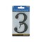 Hillman Number Distinctions 4" Bronze Zinc Die-Cast Screw-On 3 843243 - alternate 2