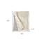Homeroots 50" x 60" Royal White Long Hair Faux Fur Throw 475690 - alternate 5