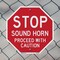 Signmission Stop Sound Horn Proceed with Cautio, 10 Inch X 10 Inch, Aluminum Metal Signs OC-A-10-323 - alternate 6