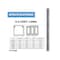 Kable Kontrol PVC Open Slot Wire Duct, 2" W x 2" H x 6.5' L, Gray, 8 PC/PK PFOS2x2-8 - alternate 7