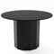Homeroots 46" Black Solid Wood Pedestal Base Round Top Dining Table 721046 - alternate 1
